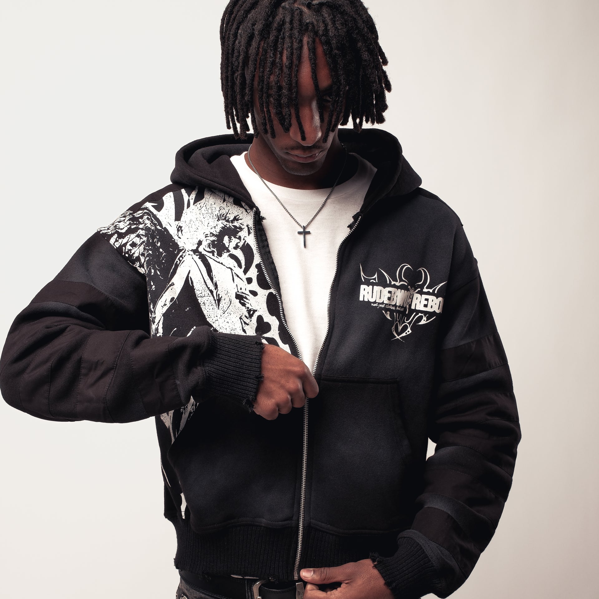 "Reconstructed" Hoodie (Black)