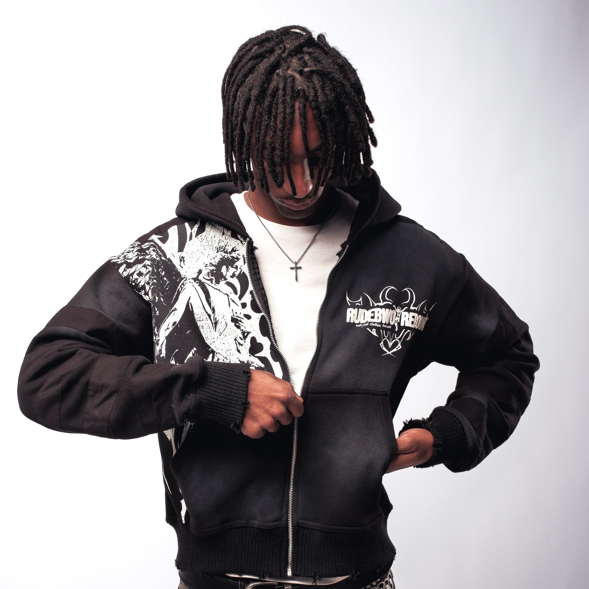 "Reconstructed" Hoodie (Black)